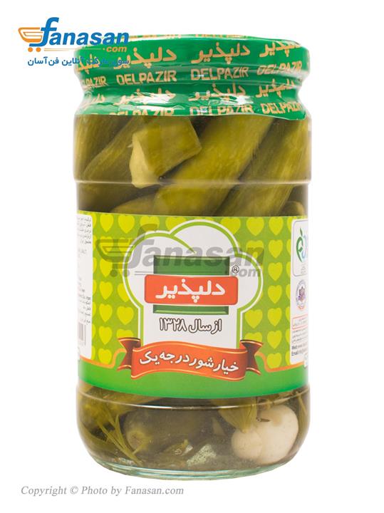 کنسرو خیارشور درجه یک دلپذیر 650 گرم